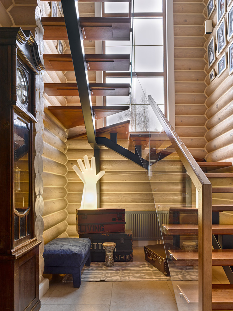 Houzz тур: Лофт в бревенчатом (!) доме