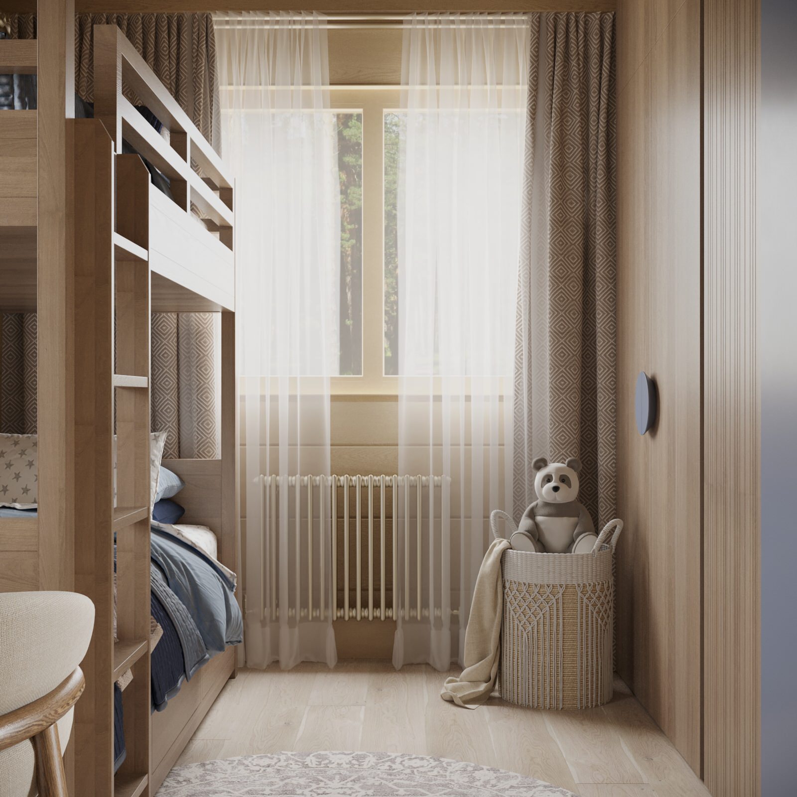 Дизайн интерьера дома из клееного бруса