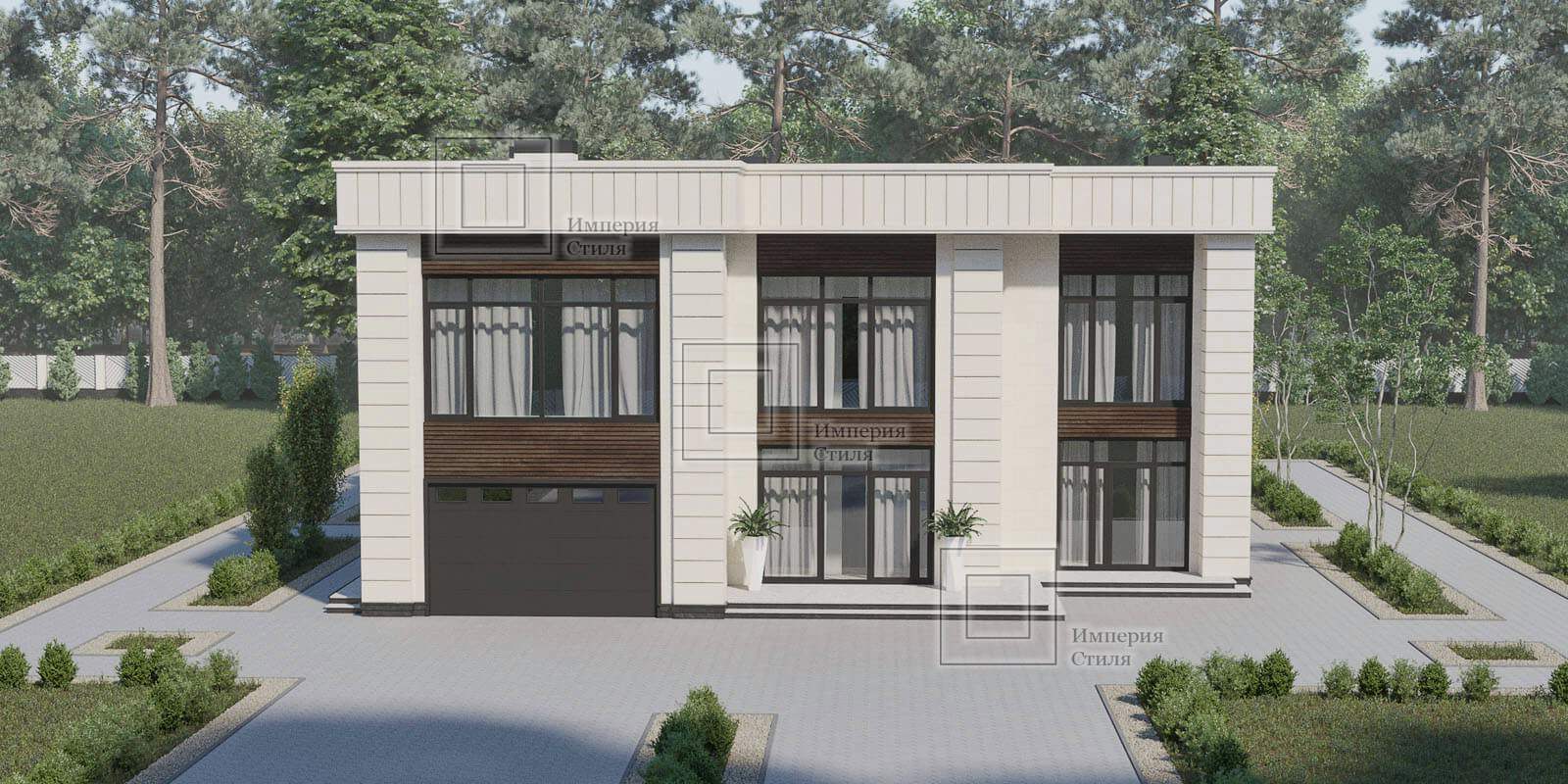 Проект дома с эксплуатируемой кровлей