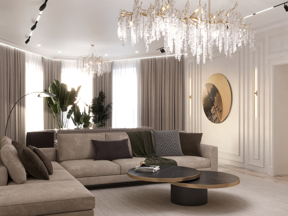 Проект кухни-гостиной в частном доме г. Орел