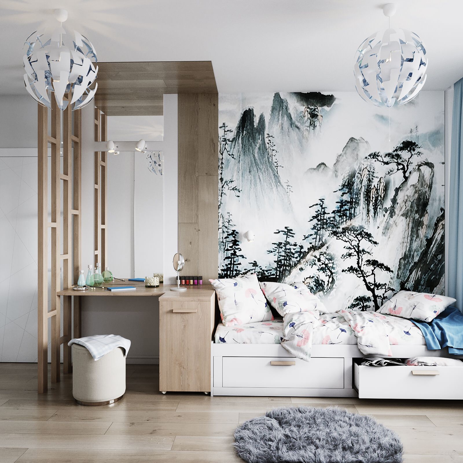 Комната девочки-подростка 14 лет