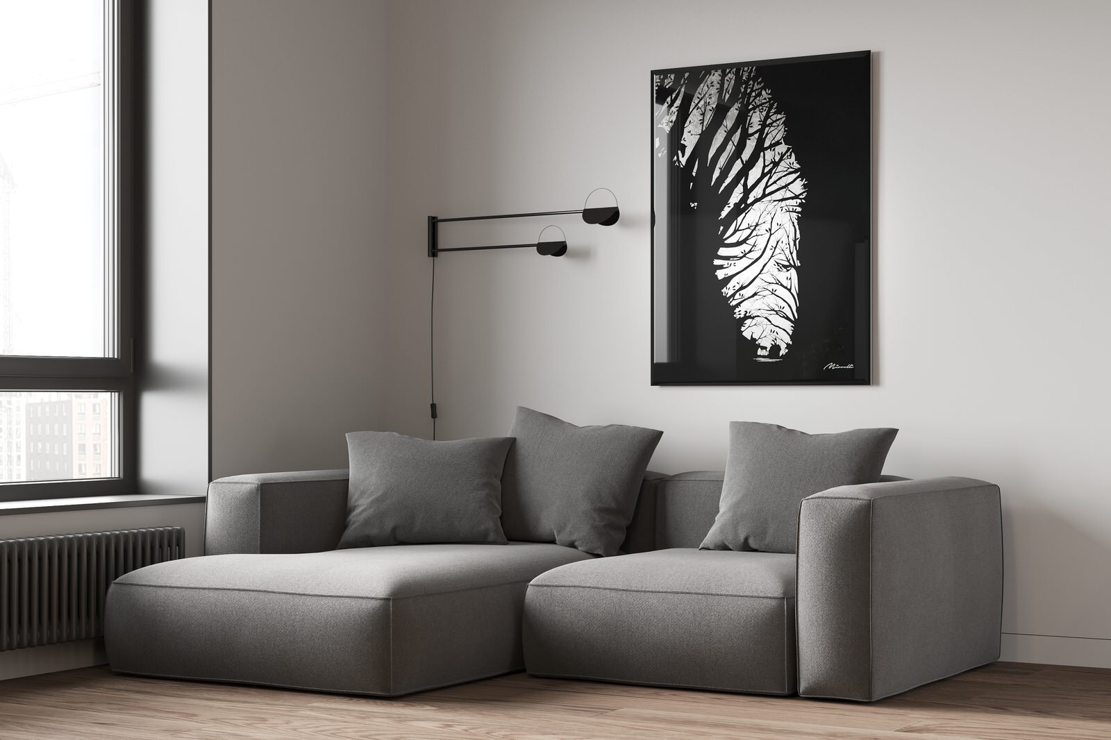 Обложка проекта: Интерьерная картина "Зебра"