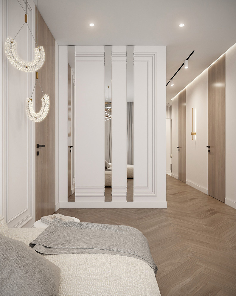 Современный светлый интерьер квартиры