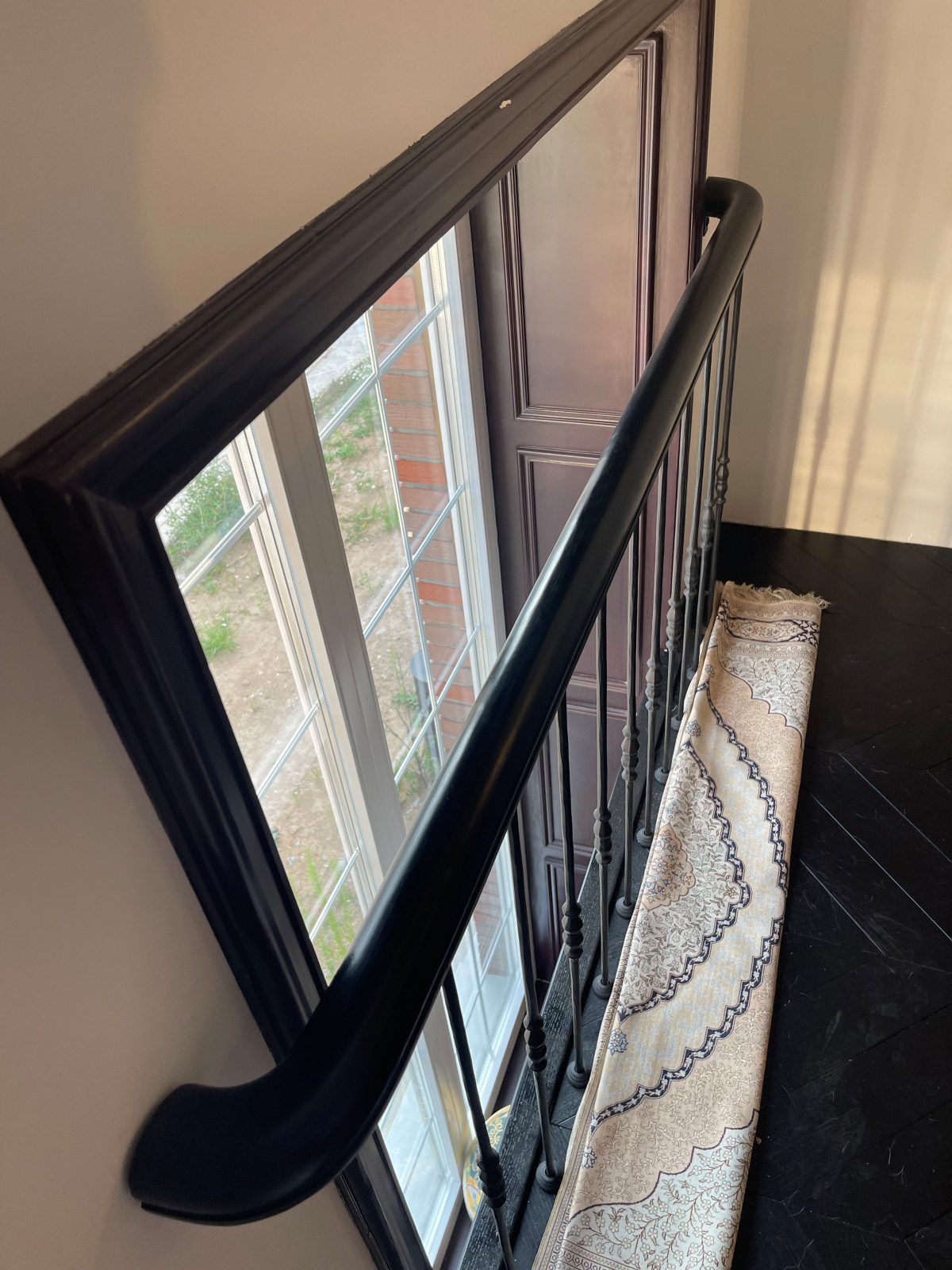 Гнутый поручень - ЧЕРНЫЙ ДЕЛЬФИН