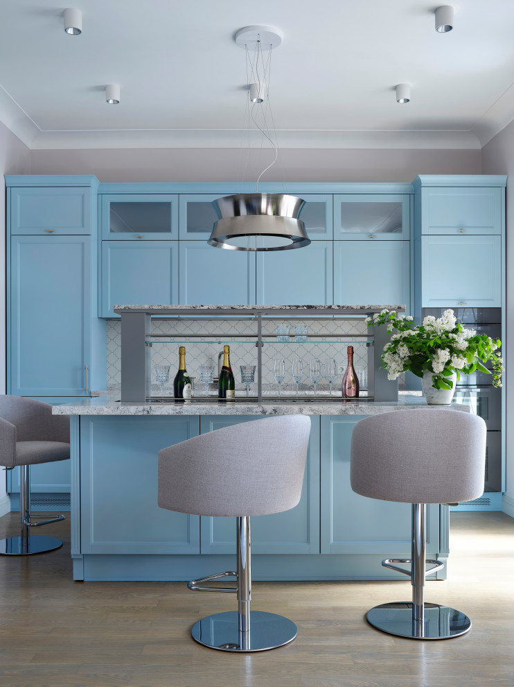 Подъемный бар в острове