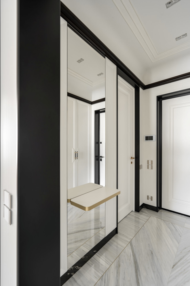 Шикарная квартира с белой мебелью