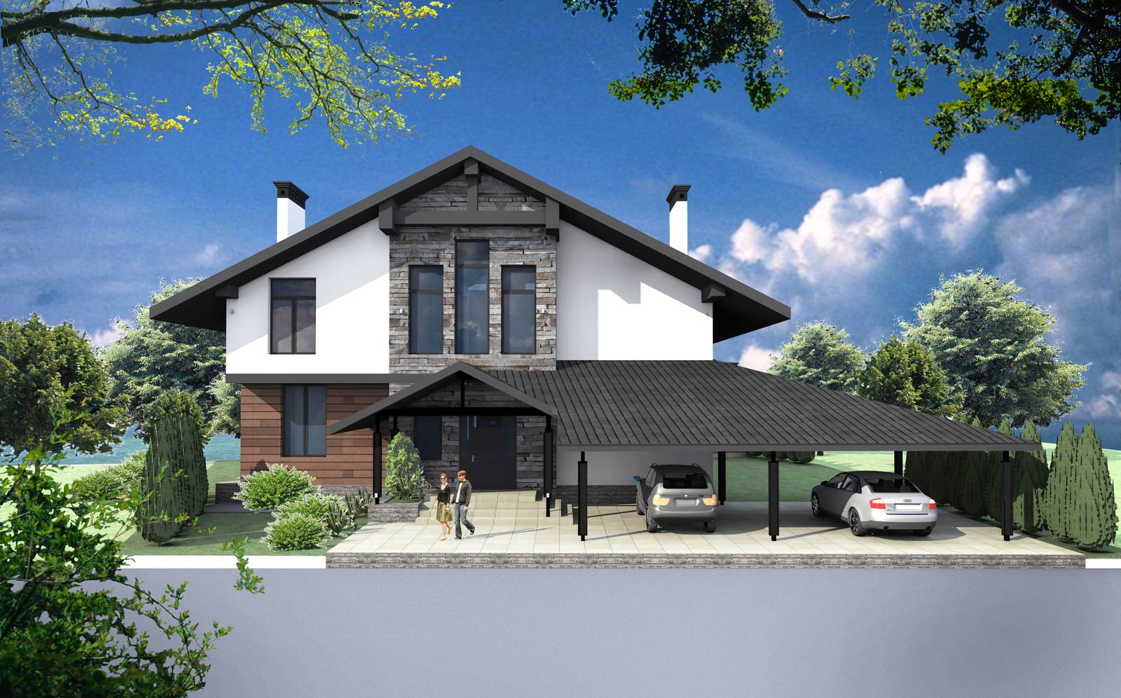 индивидуальный жилой дом под Краснодаром