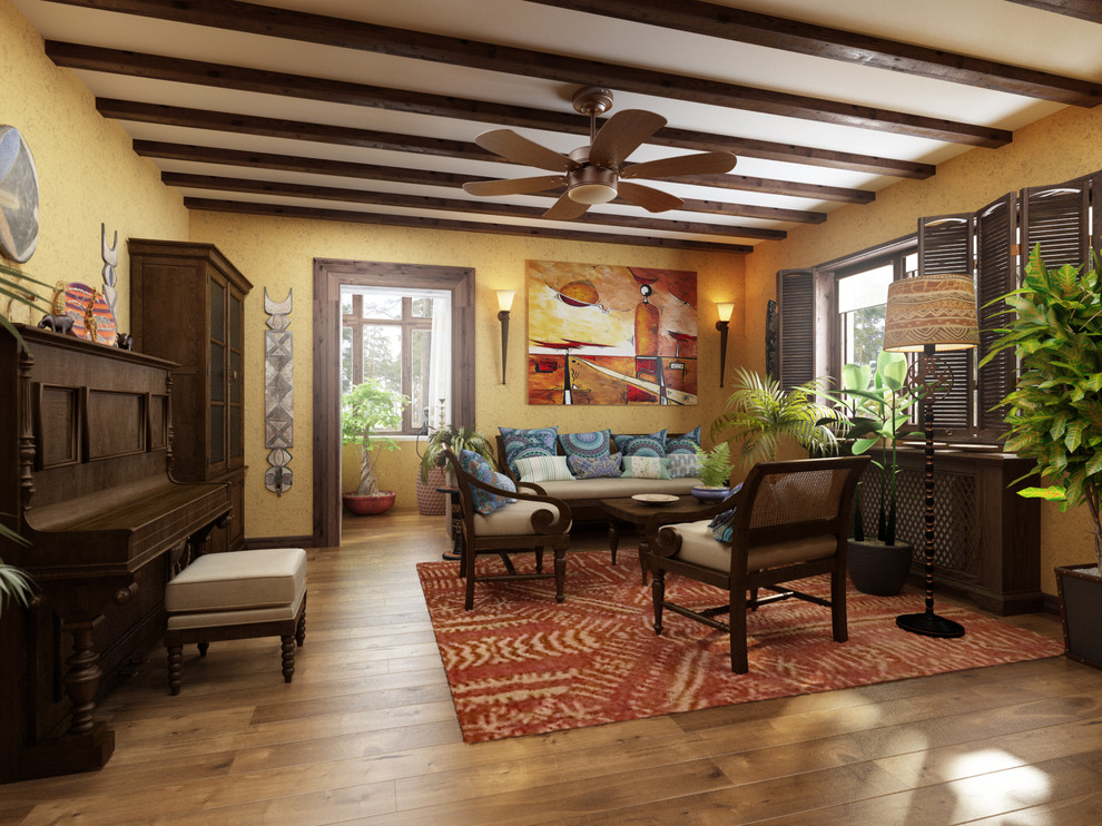 Гостевая в колониальном стиле