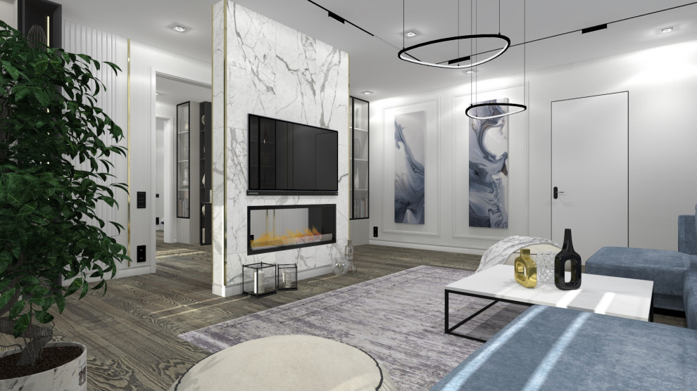 ДОМ В РОСЛАВЛЕ В СИНИХ ОТТЕНКАХ