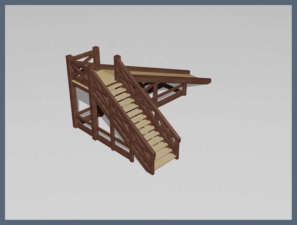 Обложка проекта: Проект деревянной горки для загородного дома.