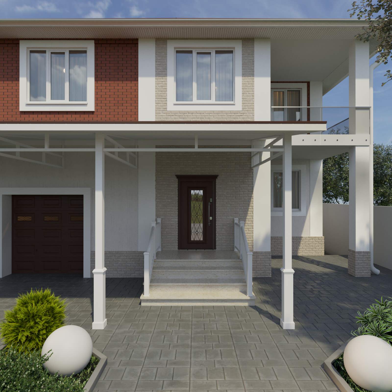 Фасад частного дома.