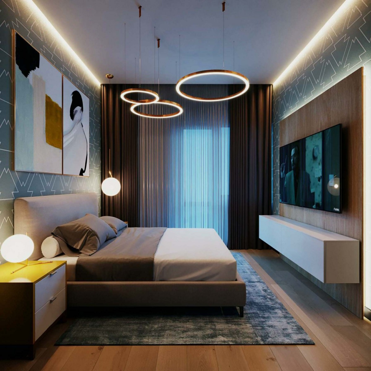 Современный ремонт двухкомнатной квартиры 52 м2