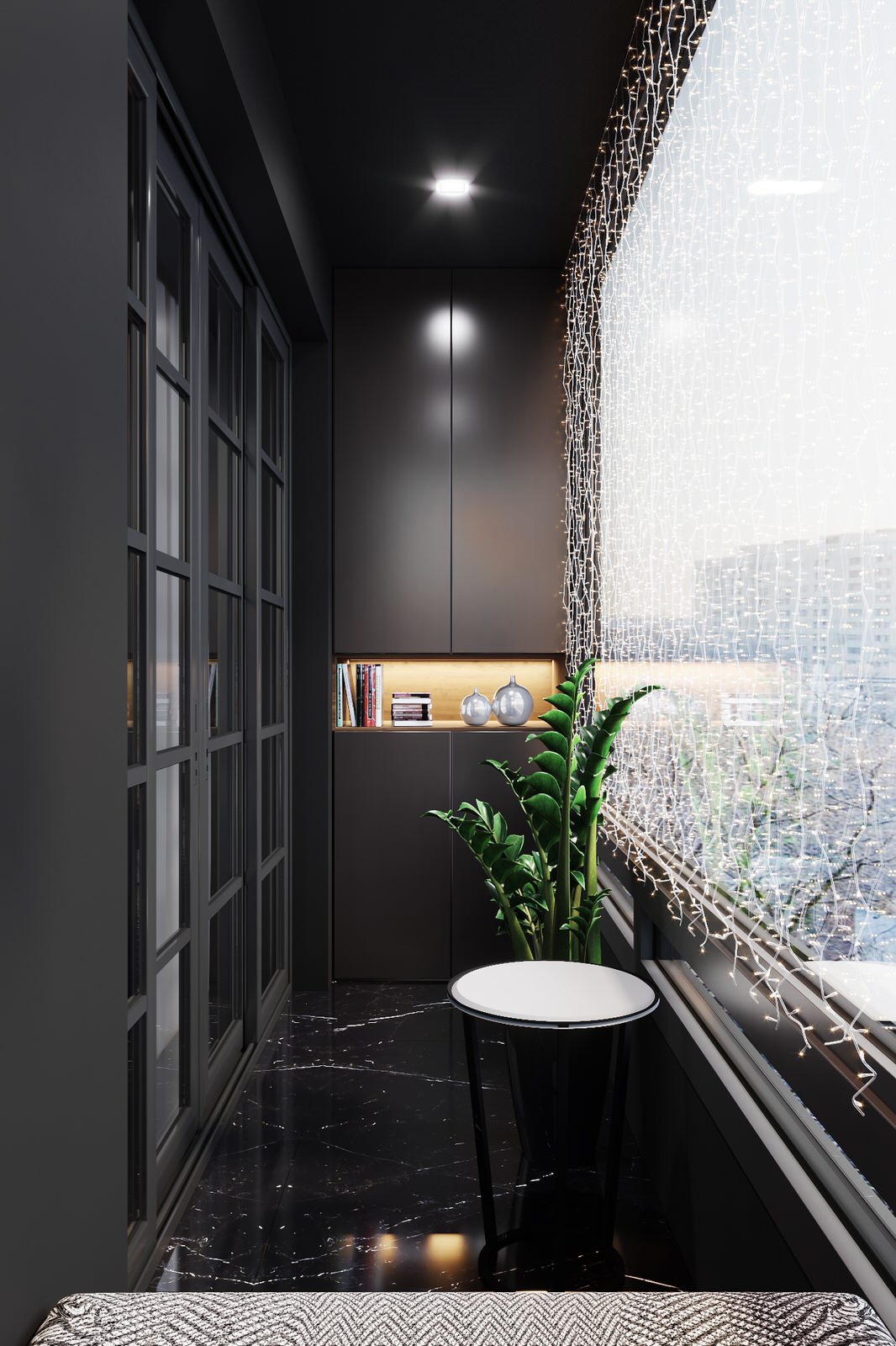 Обложка проекта: Квартира в черных тонах