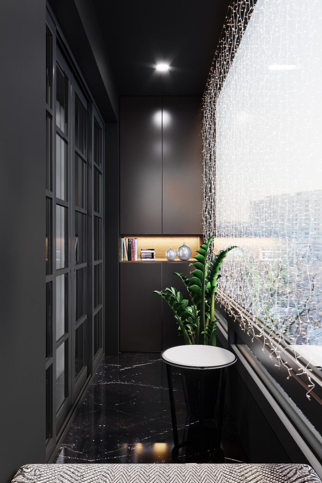 Обложка проекта: Квартира в черных тонах