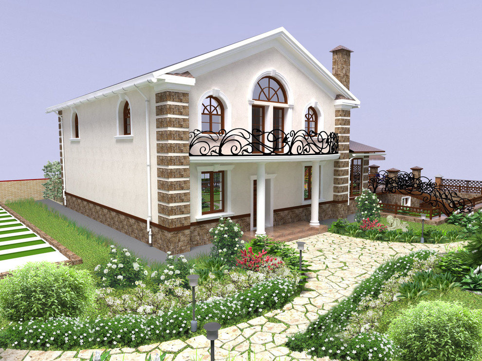 Ландшафтный дизайн коттедж