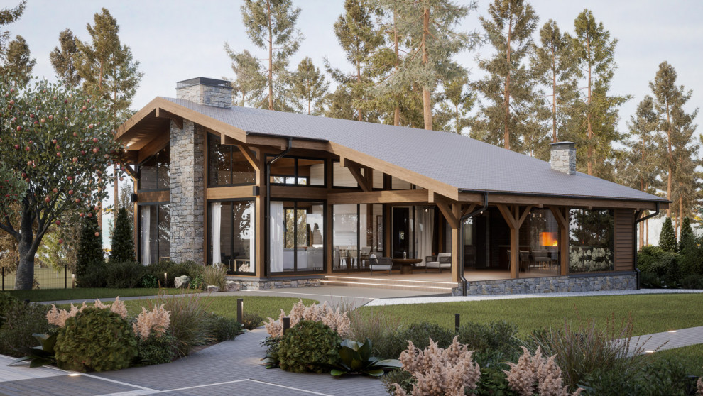 Гостевое шале баня Timber frame