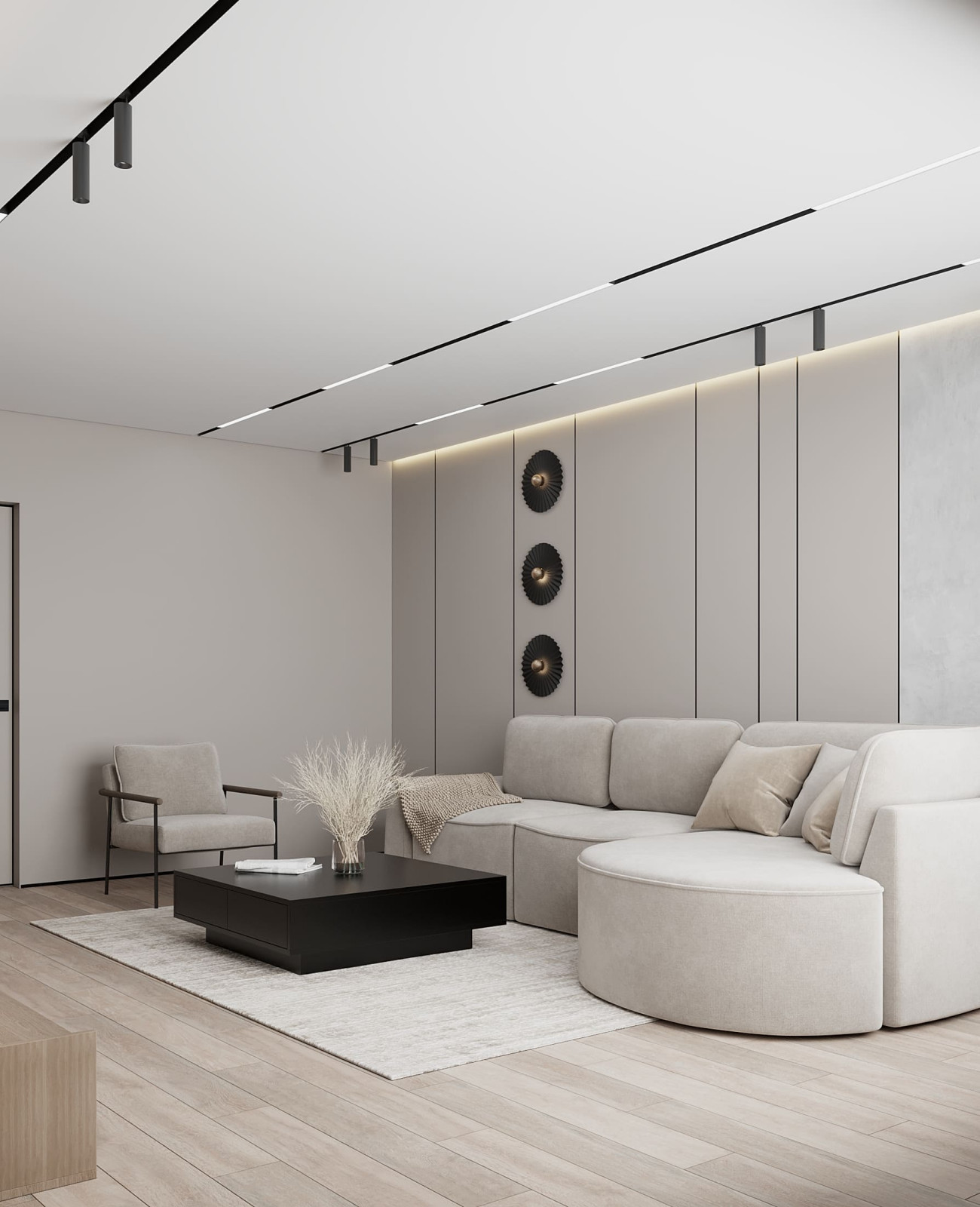 Дизайн-проект пентхауса для молодой пары