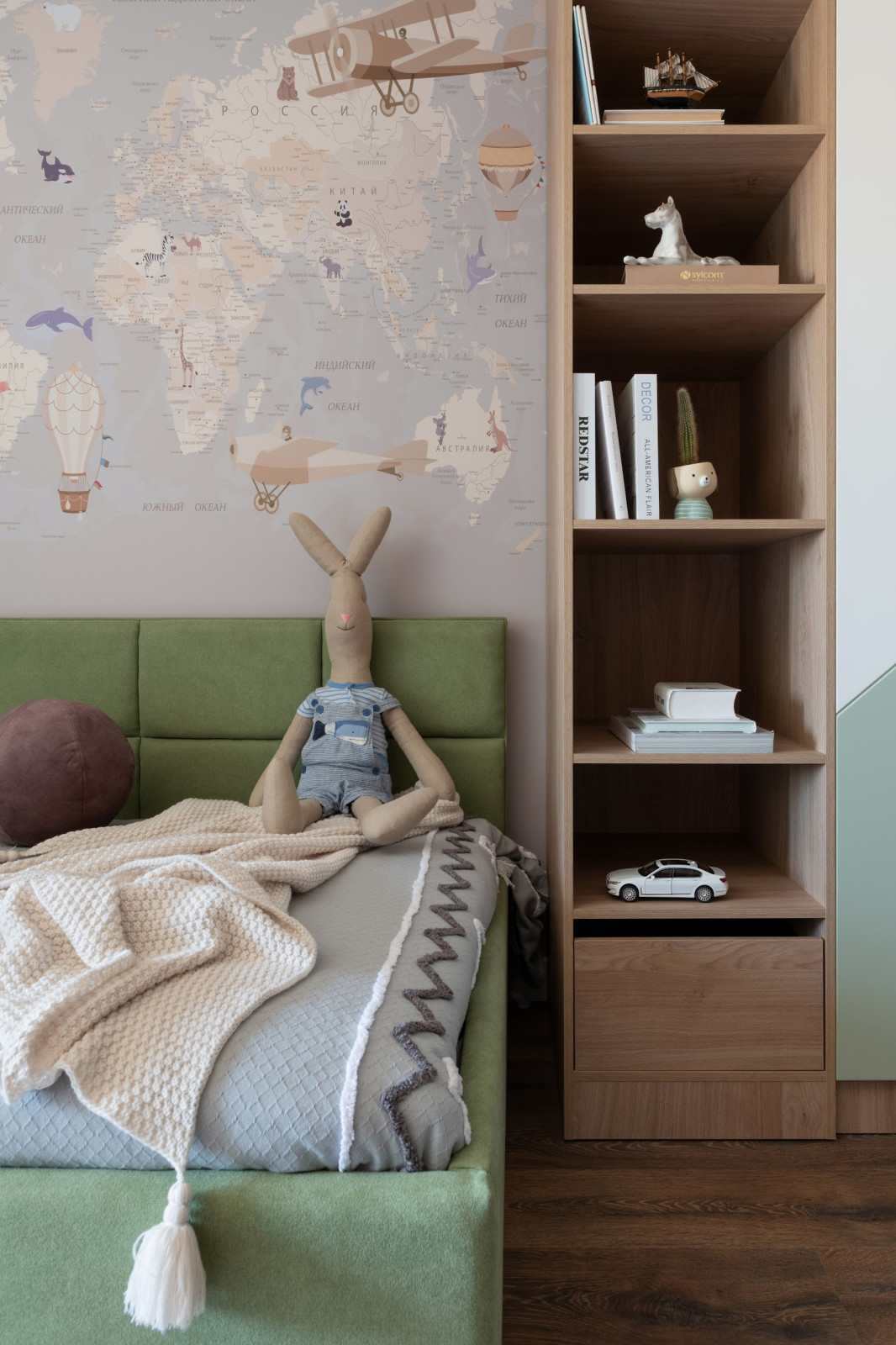 Квартира с оранжевым акцентом