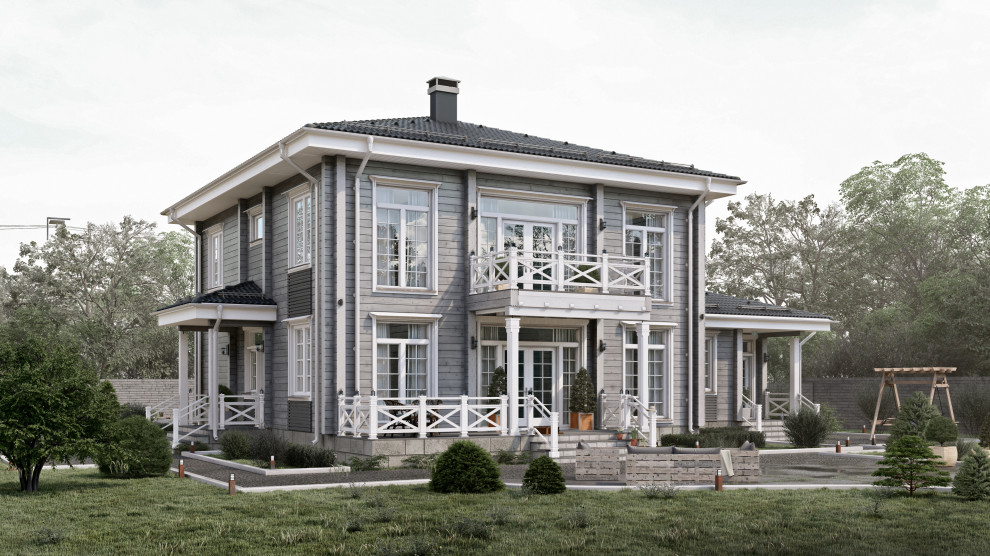 Обложка проекта: Проект Монтфорт Хаус 2-х этажный дом