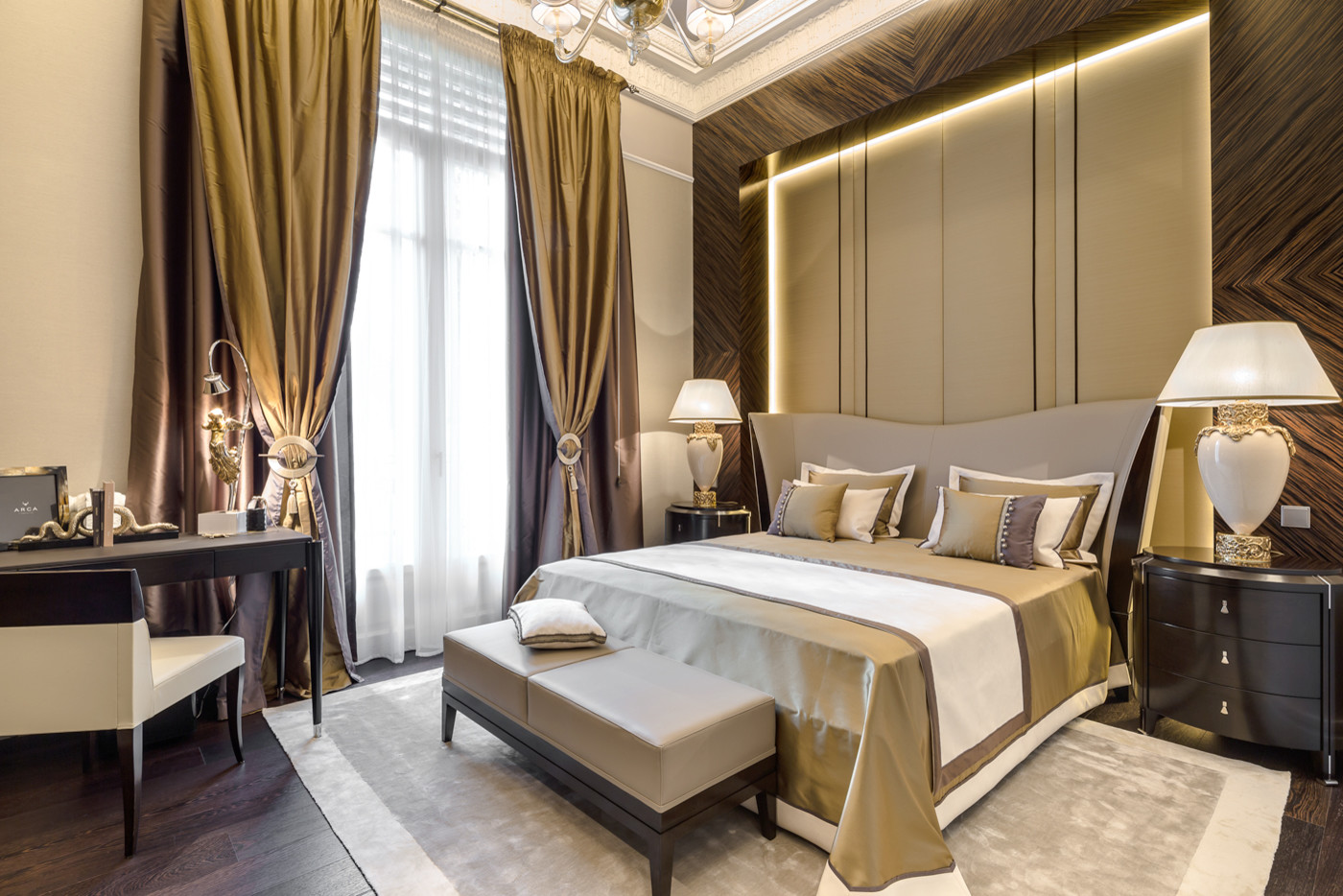 Interior design of apartment on Italian Riviera