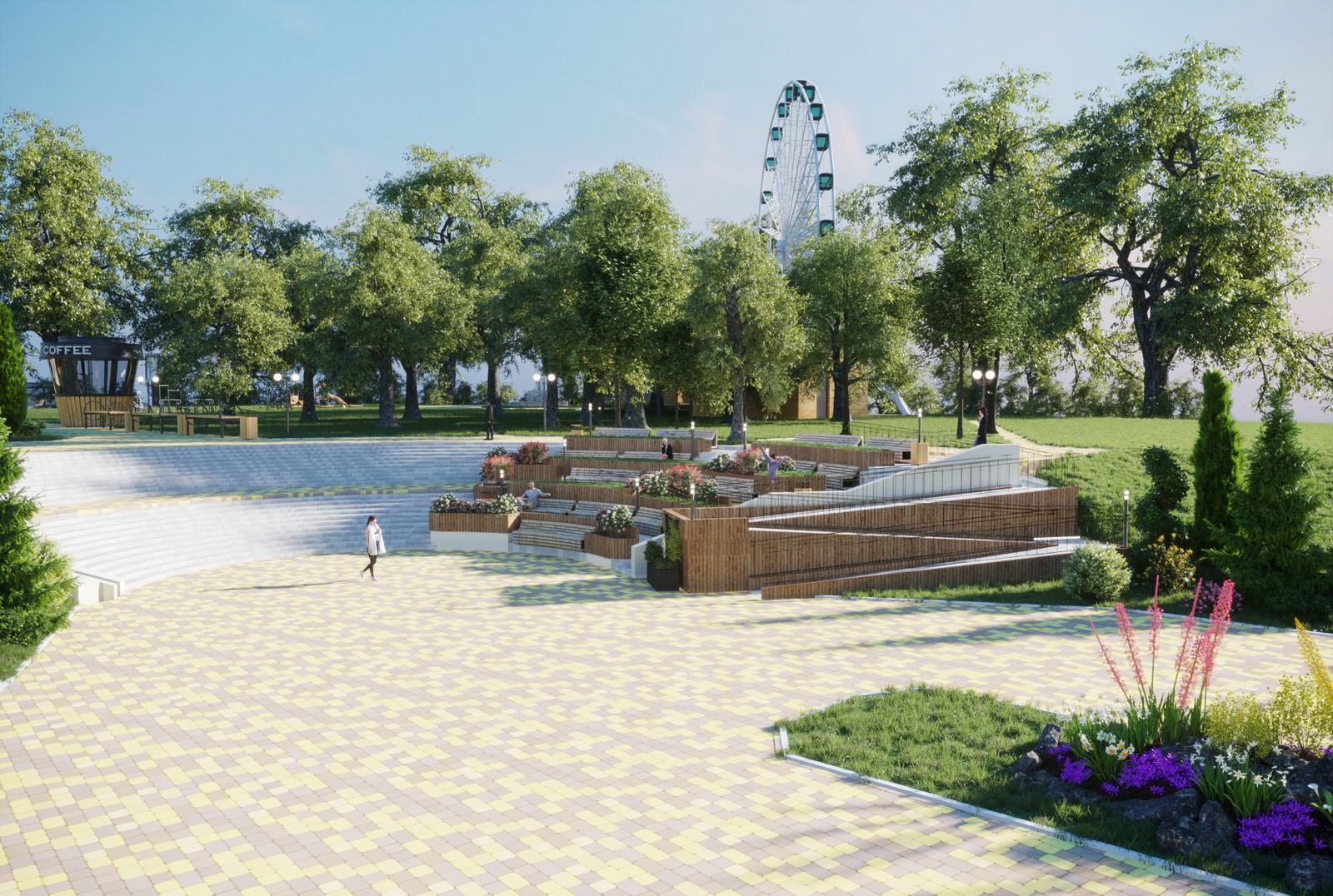 Обложка проекта: Спуск к р. Цна из Парка культуры и отдыха в г. Тамбов