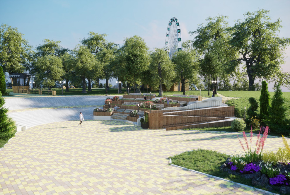 Обложка проекта: Спуск к р. Цна из Парка культуры и отдыха в г. Тамбов