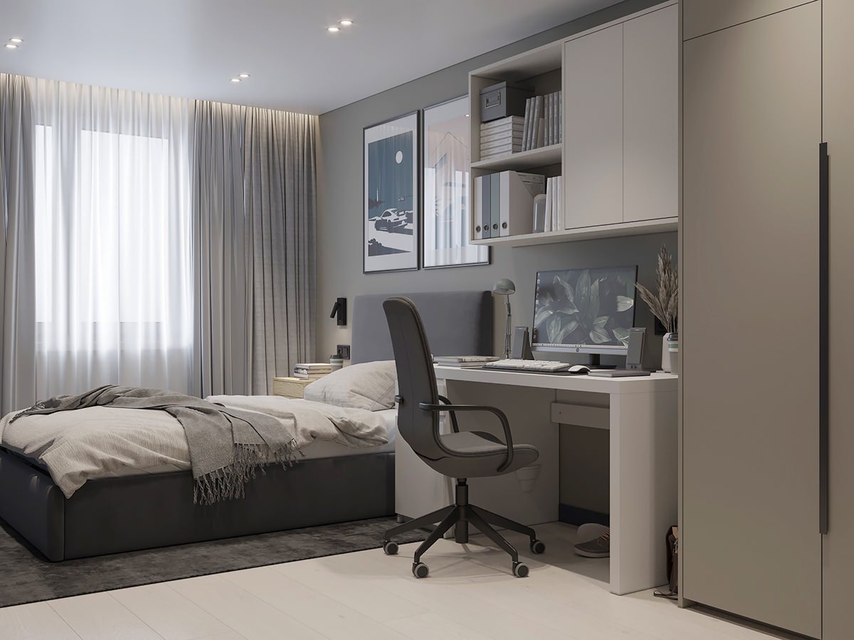 Дизайн интерьера четырехкомнатной квартиры