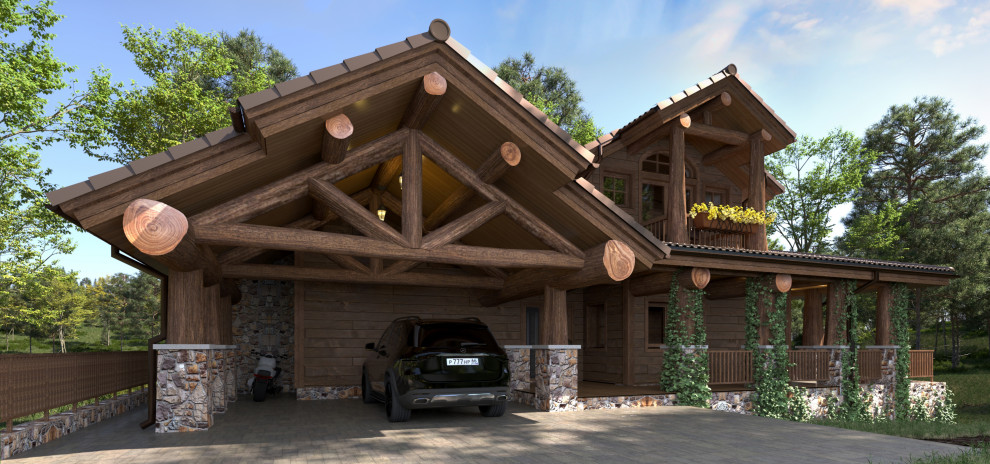 Частный дом в горном Американском стиле