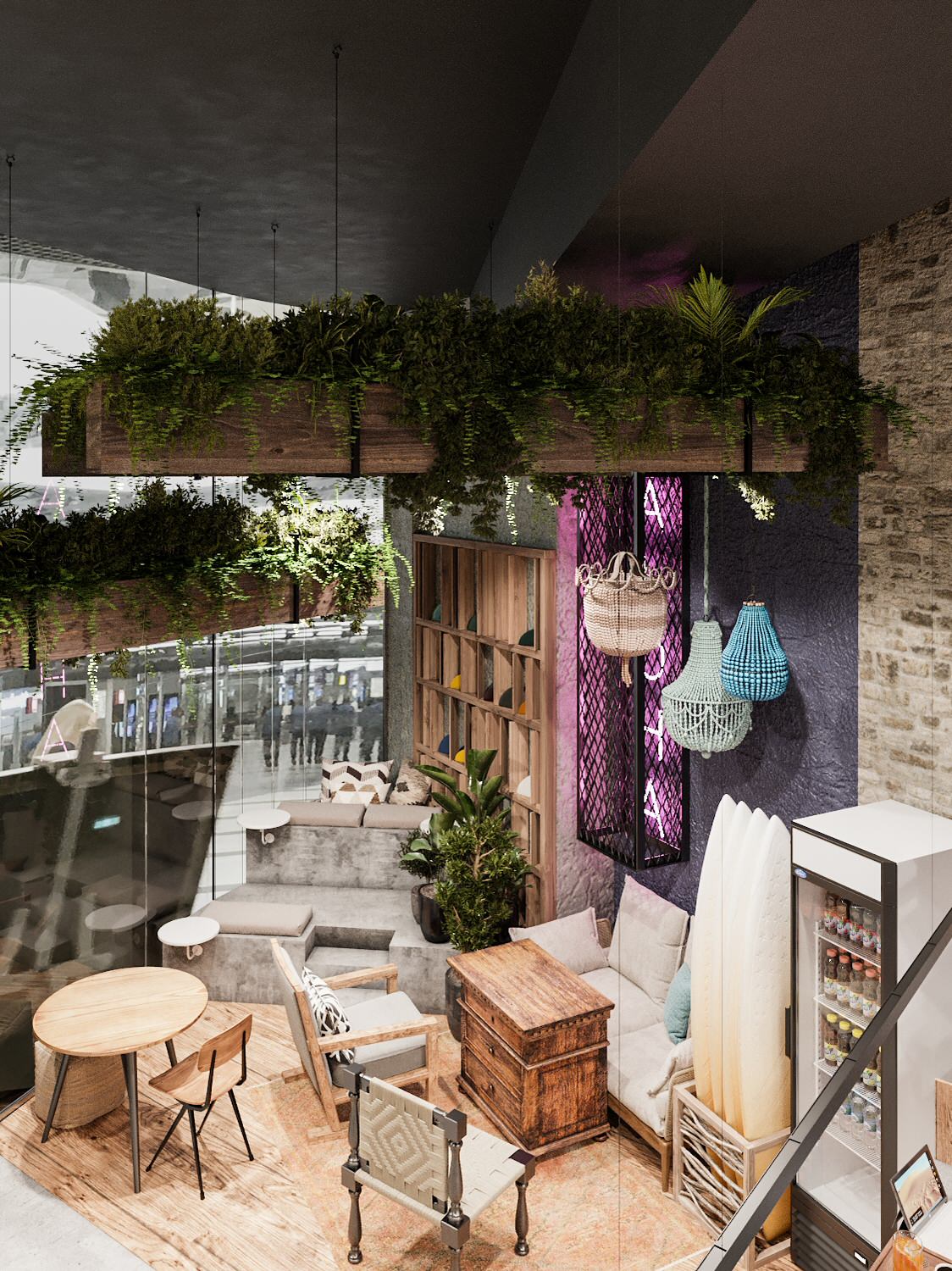 Дизайн кафе Spot4 (Башня Федерации)