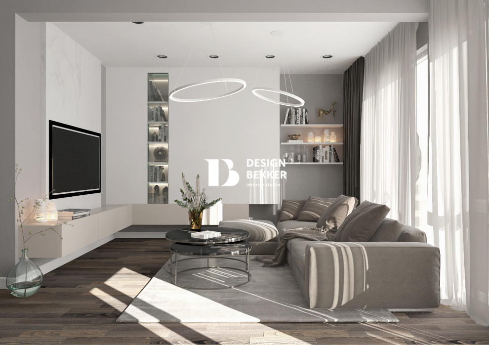 Кухня гостиная в доме КП Андреевка