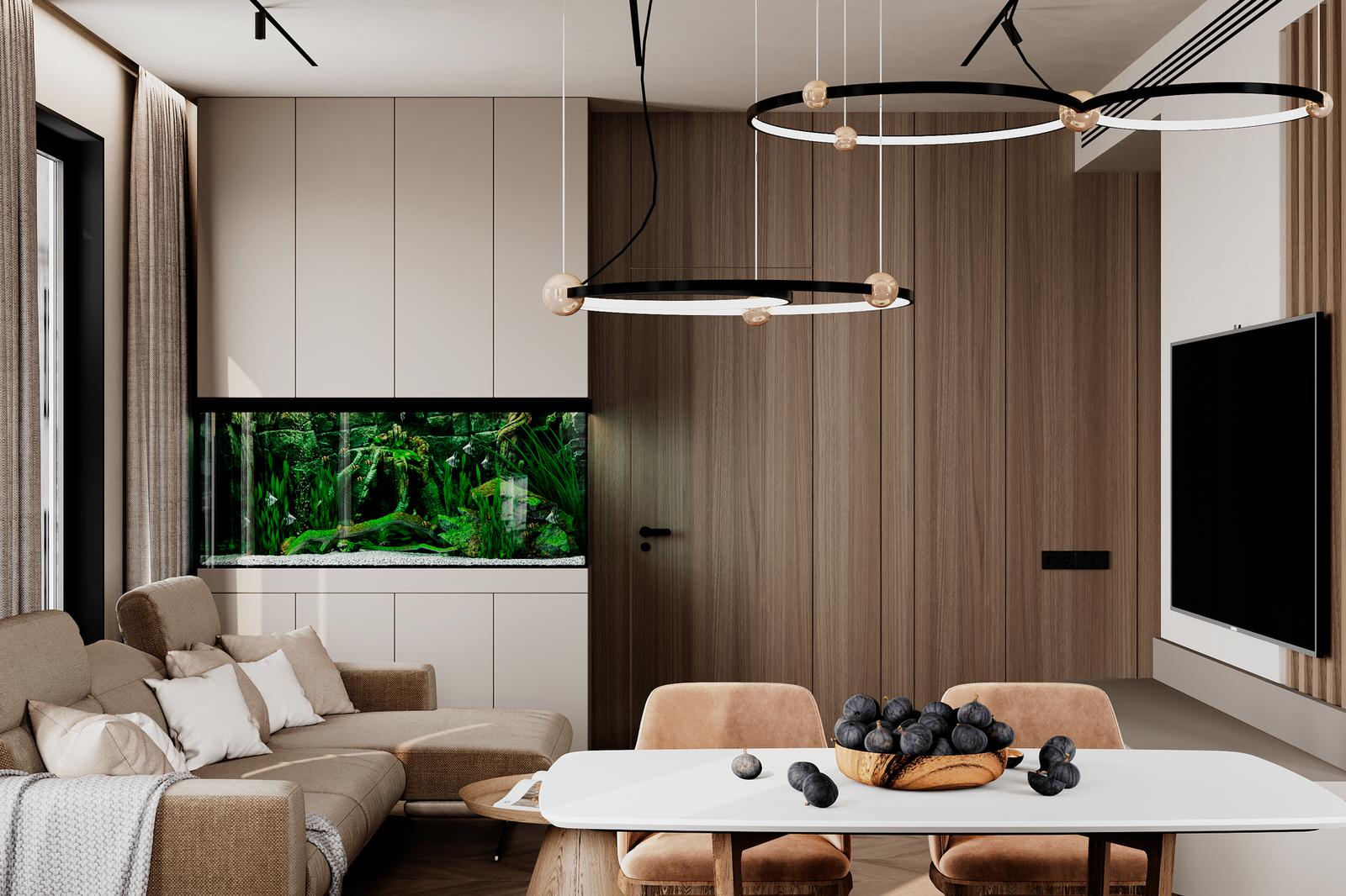 Проект оформления интерьера квартиры 100 кв.м