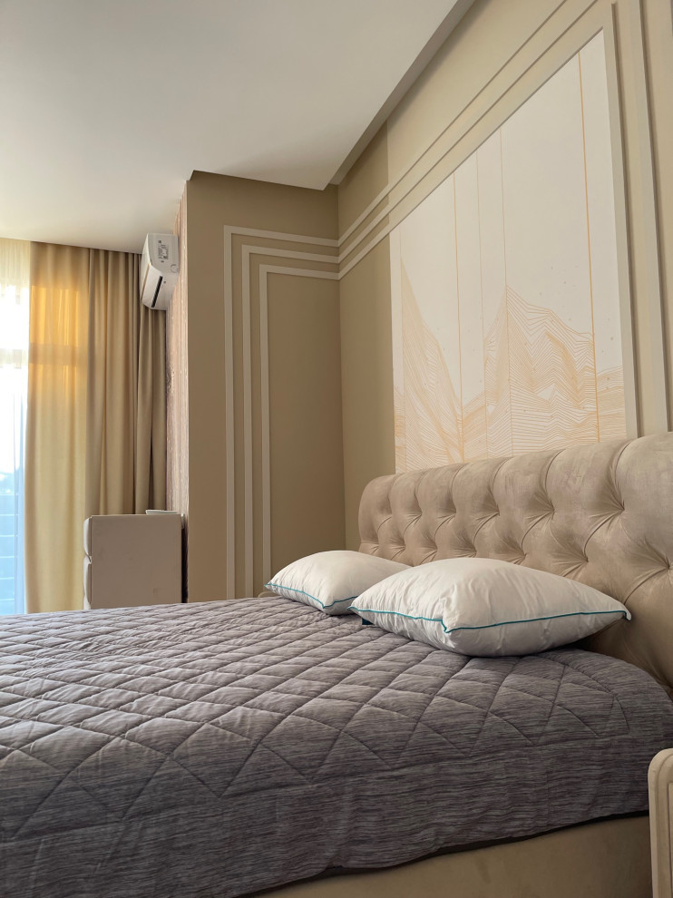 Спальни в проекте жилого дома на побережье, в г. Геленджике