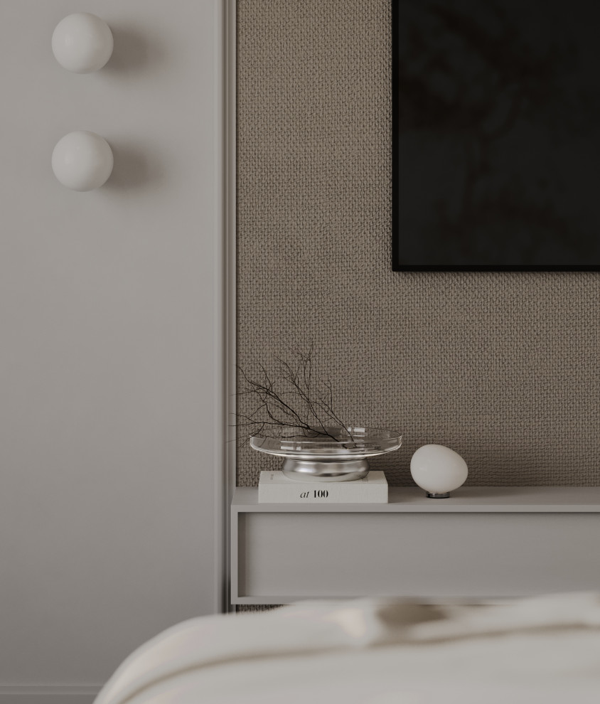 Утонченная минималистичная спальня