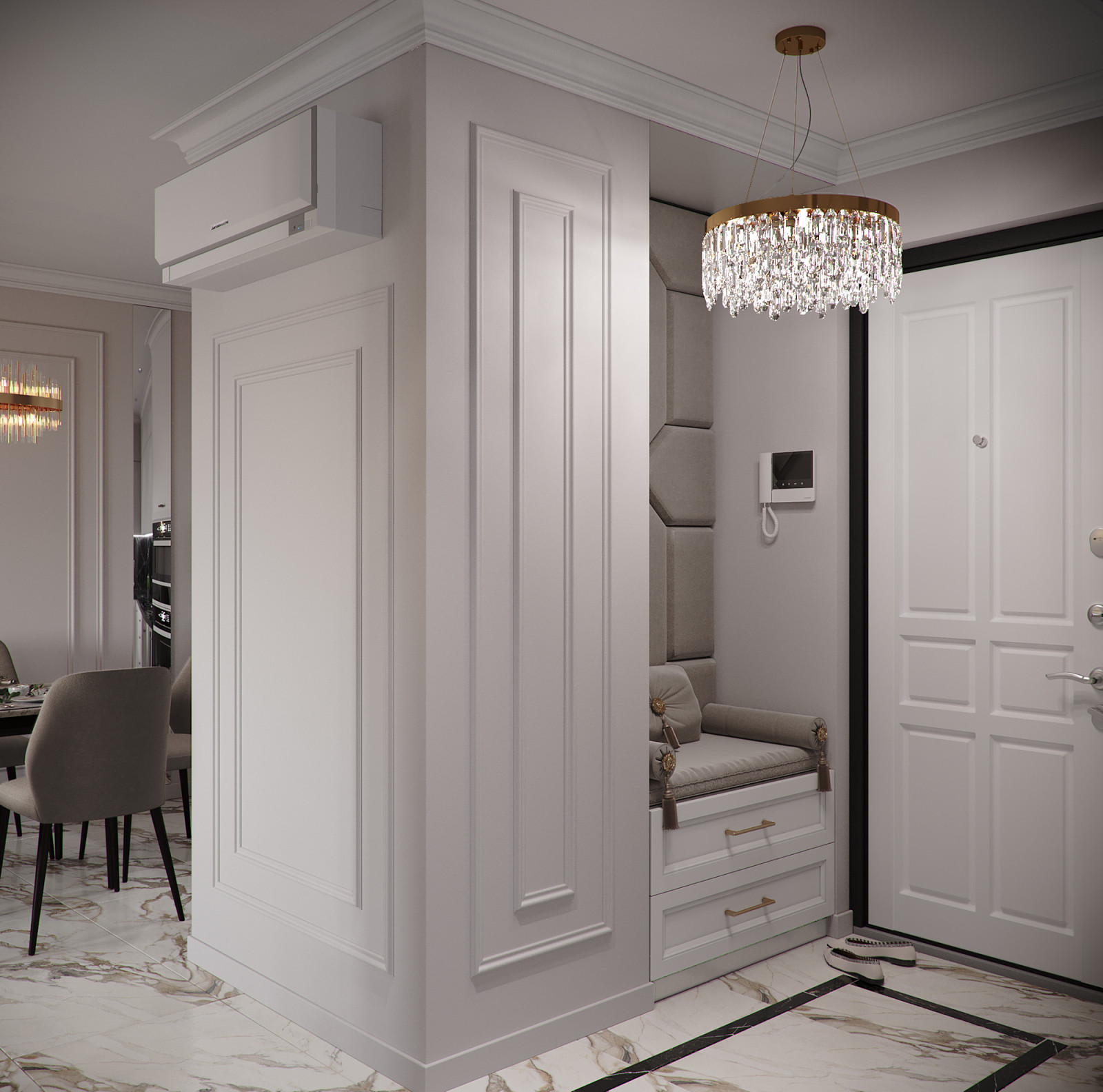 2х комнатная квартира в стиле современной классики