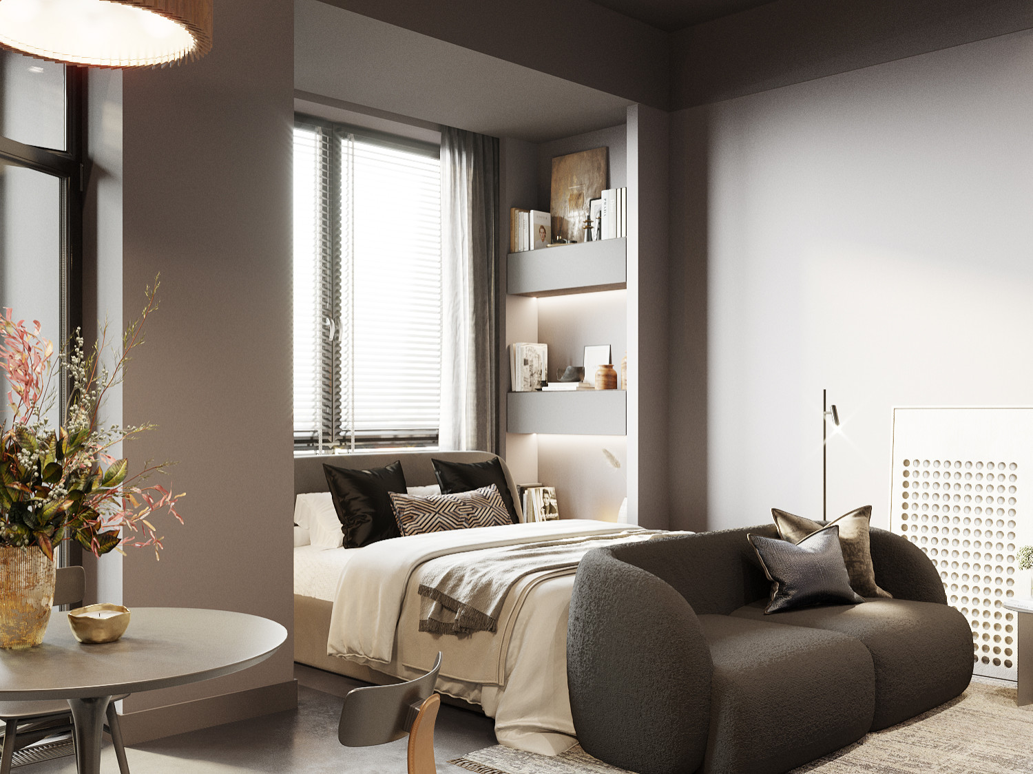 Стильная квартира-студия для сдачи в аренду. ЖК "SYDNEY CITY"