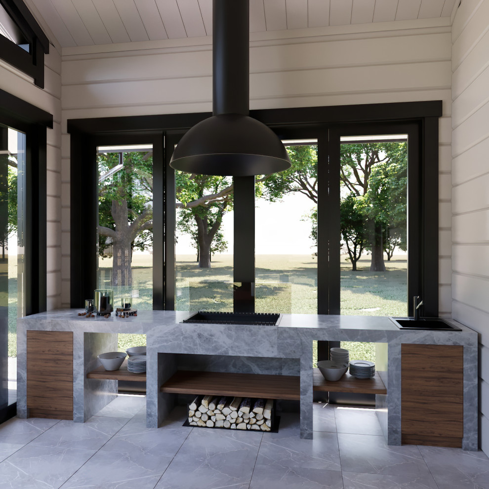 Уютная баня в современном исполнении