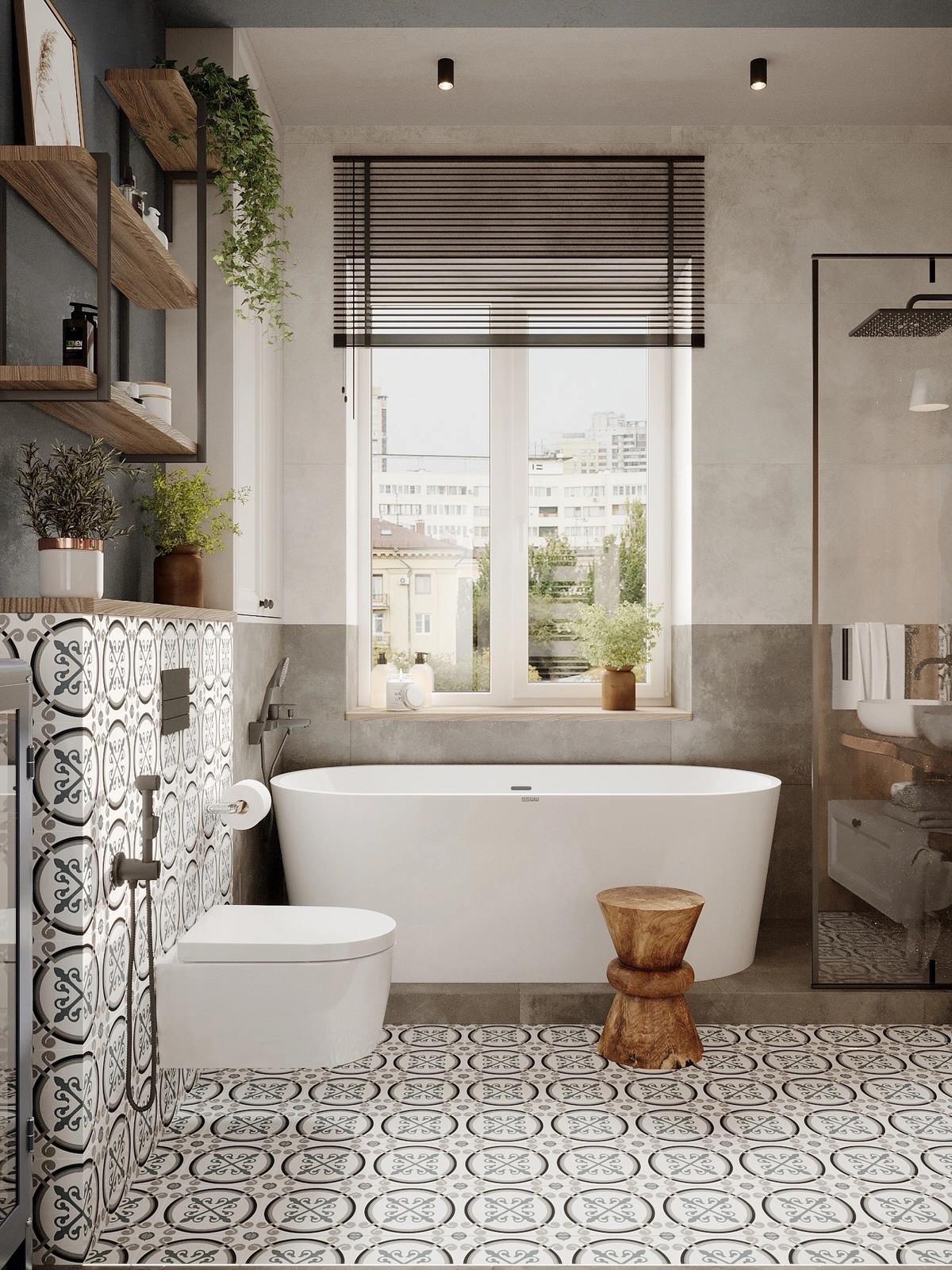 Ванная комната в скандинавском стиле, г. Ярославль.