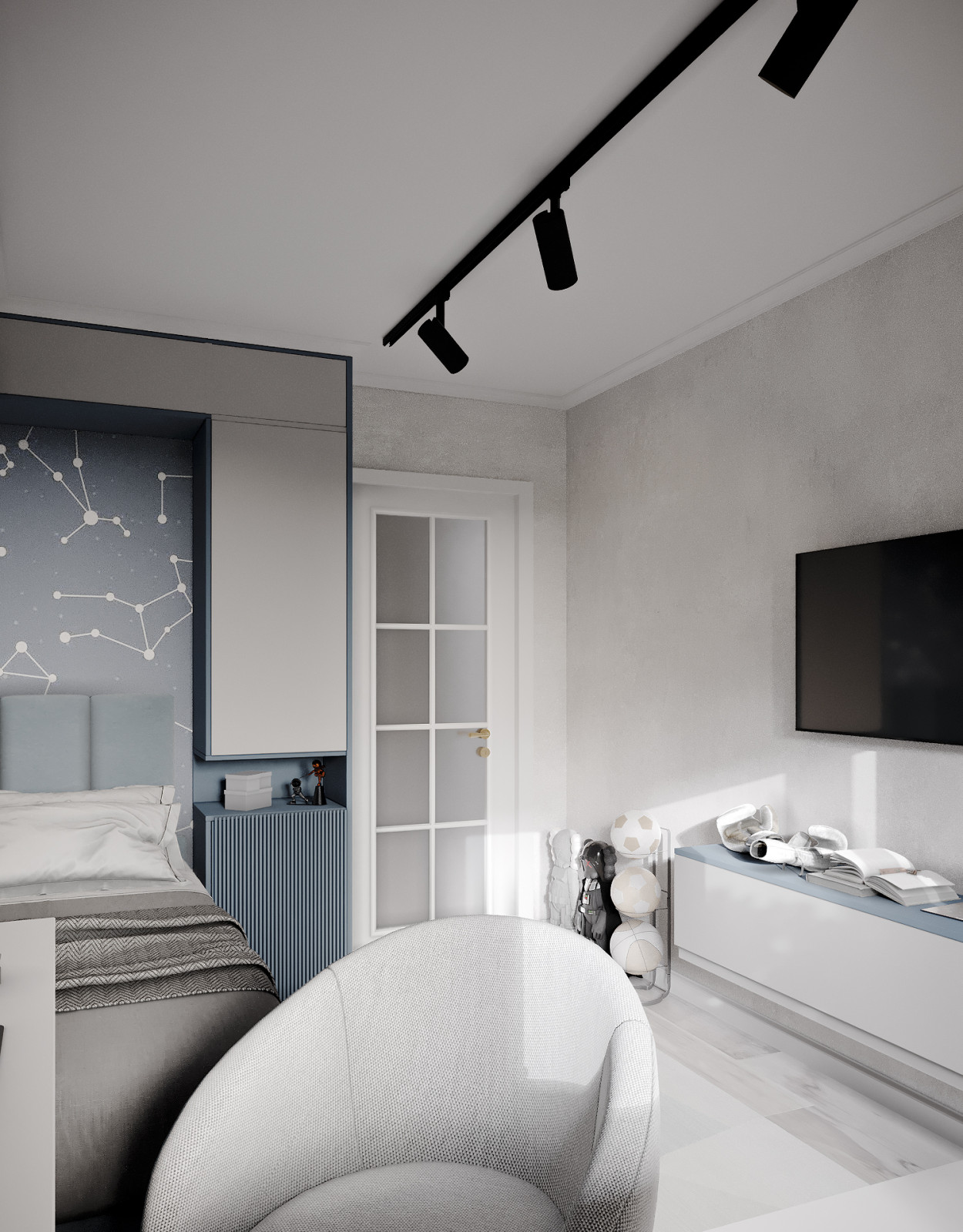 Квартира в классическом стиле для семьи с детками