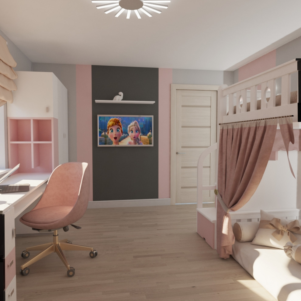 Дизайн-проект  2-го этажа дома в  ДНТ Зеленая поляна