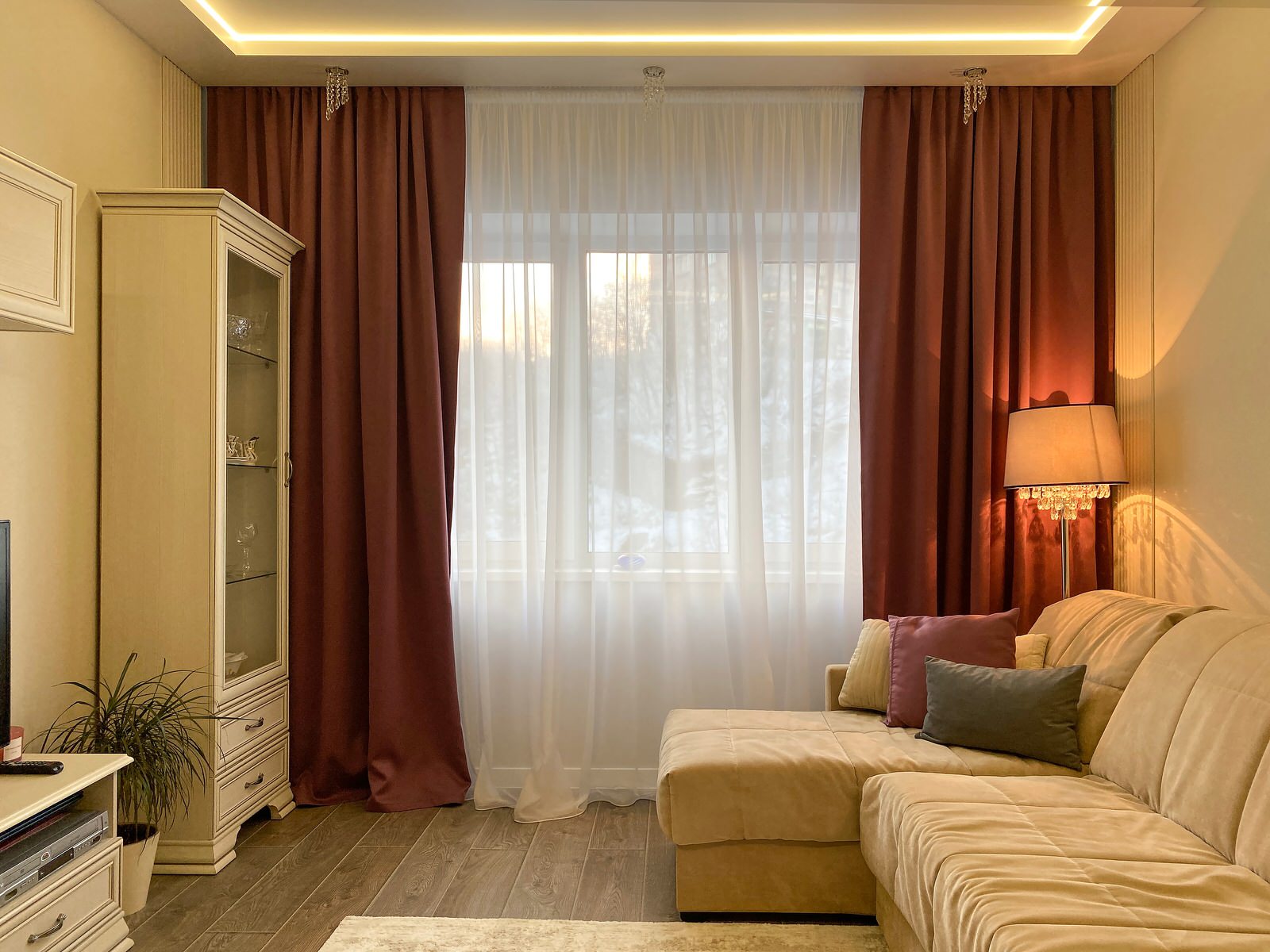 Реализованный проект гостиной