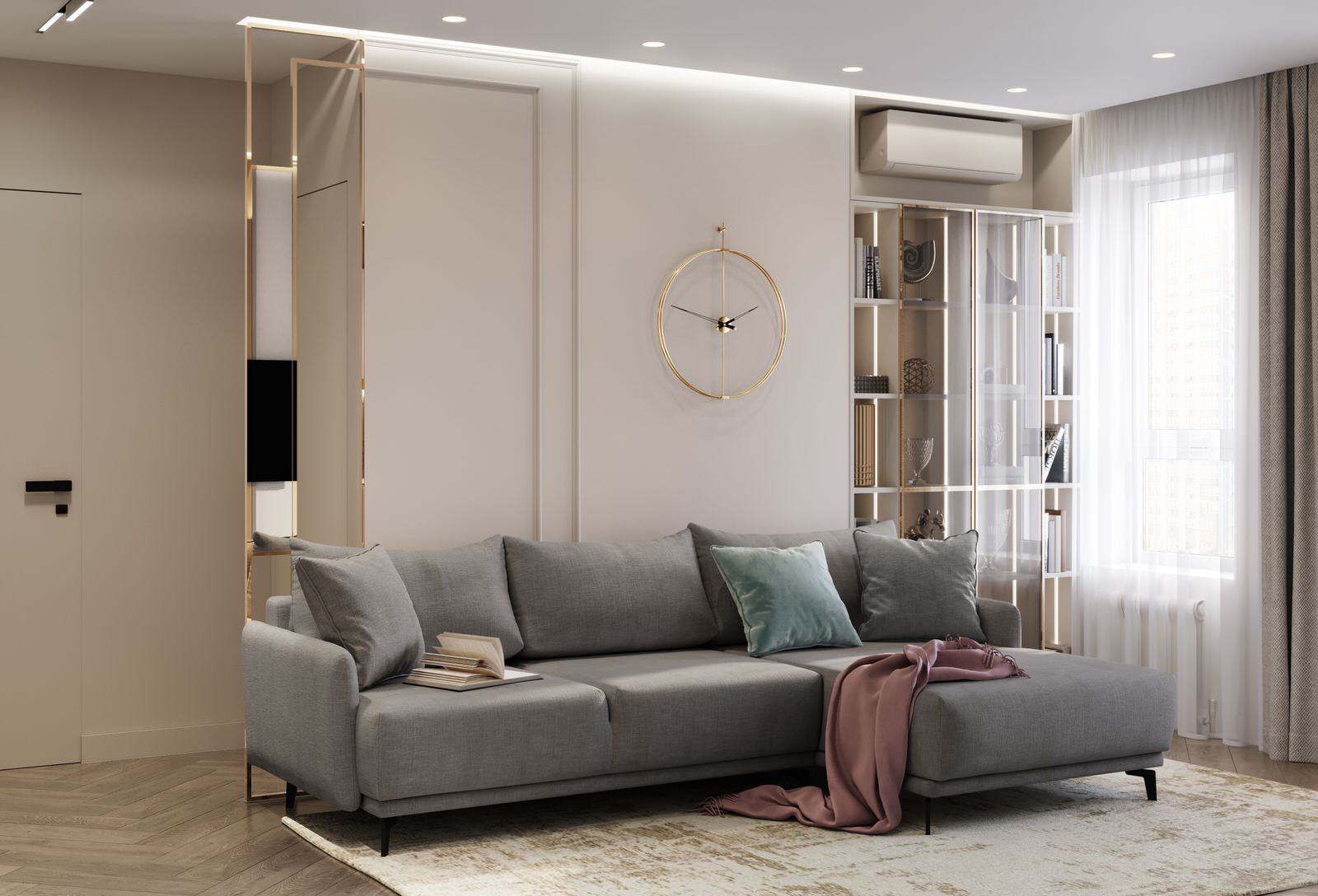 проект "Элегантные ассоциации на 63 м2"