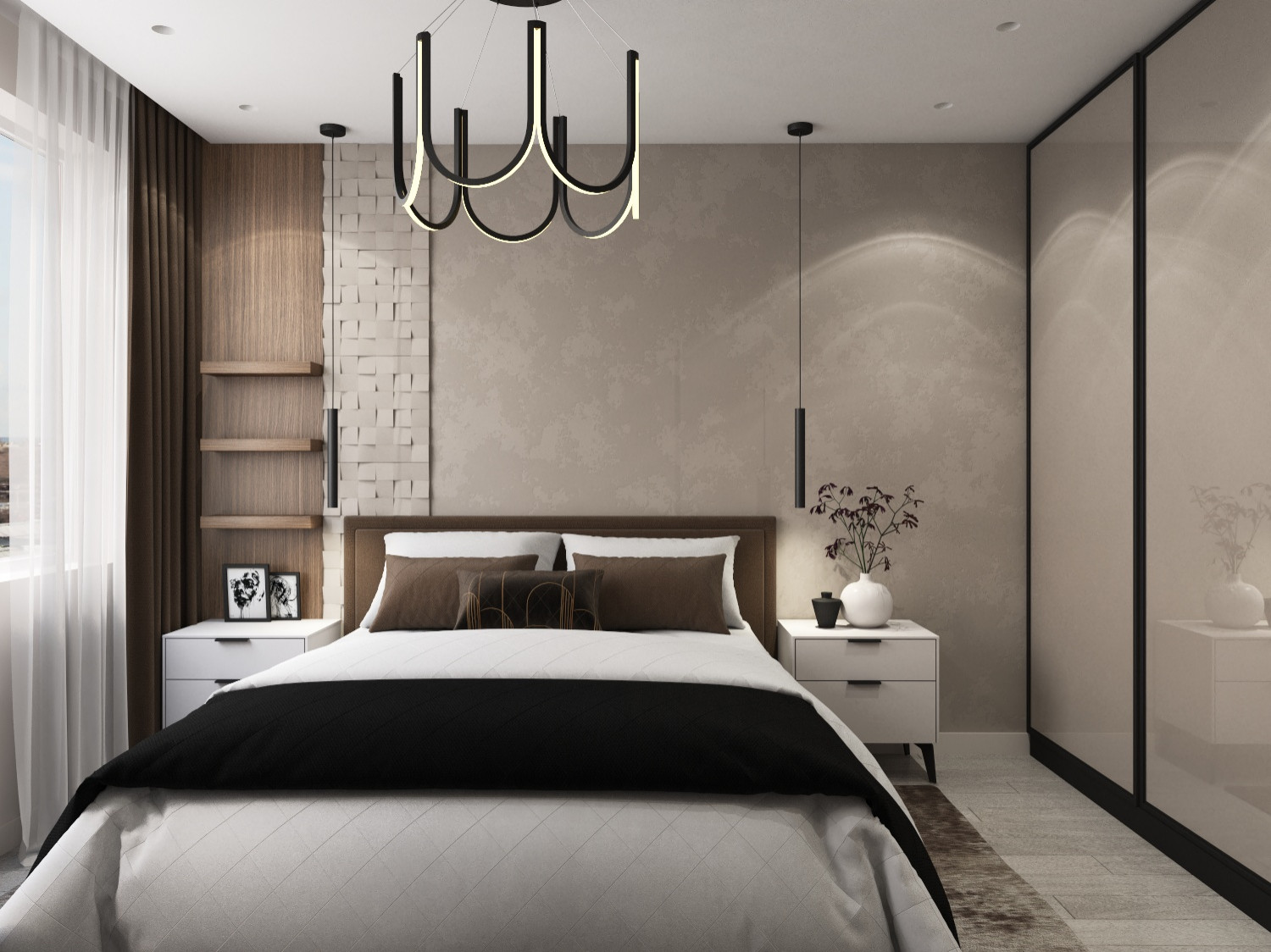 Квартира в Питере с черными акцентами