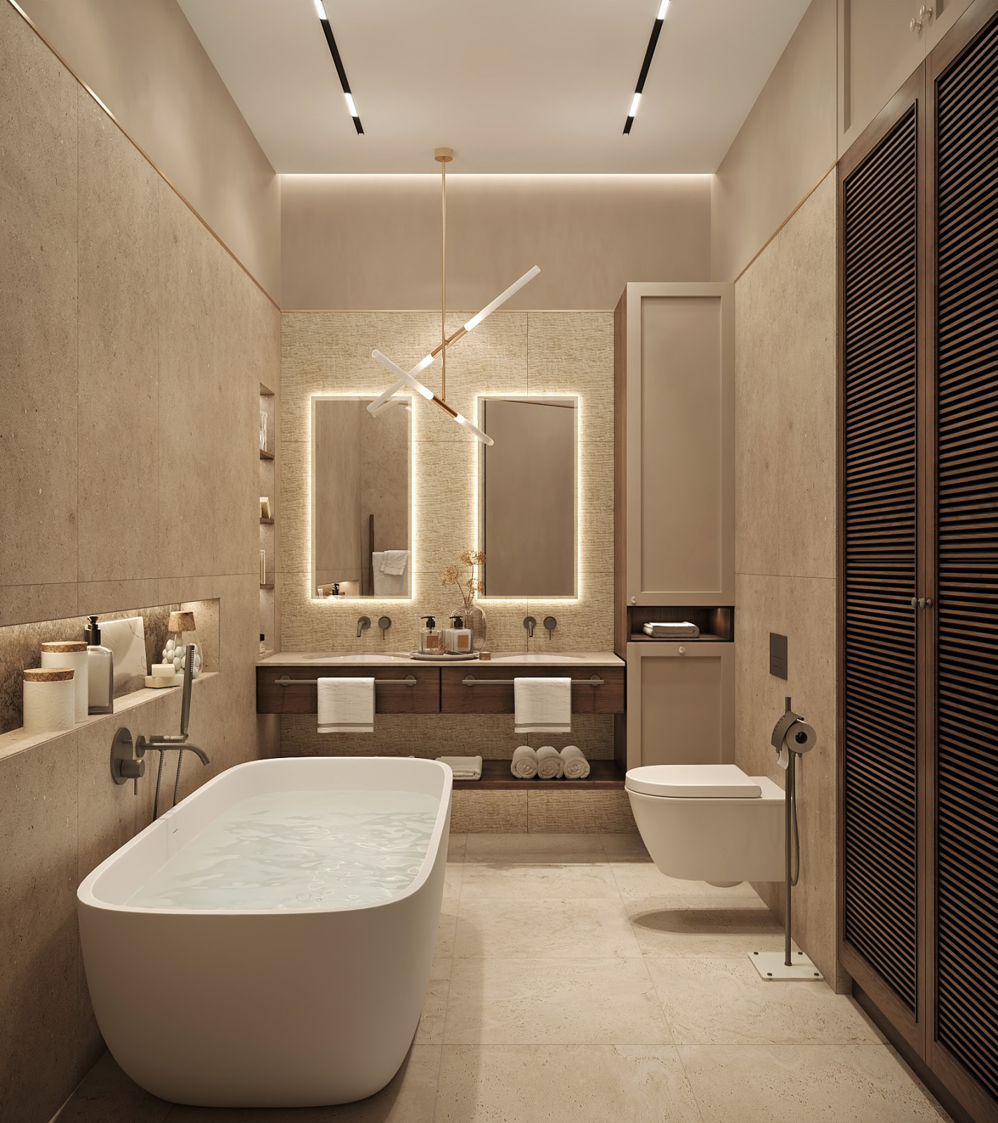 ЖК "Огни". Квартира для большой семьи. Ванная.