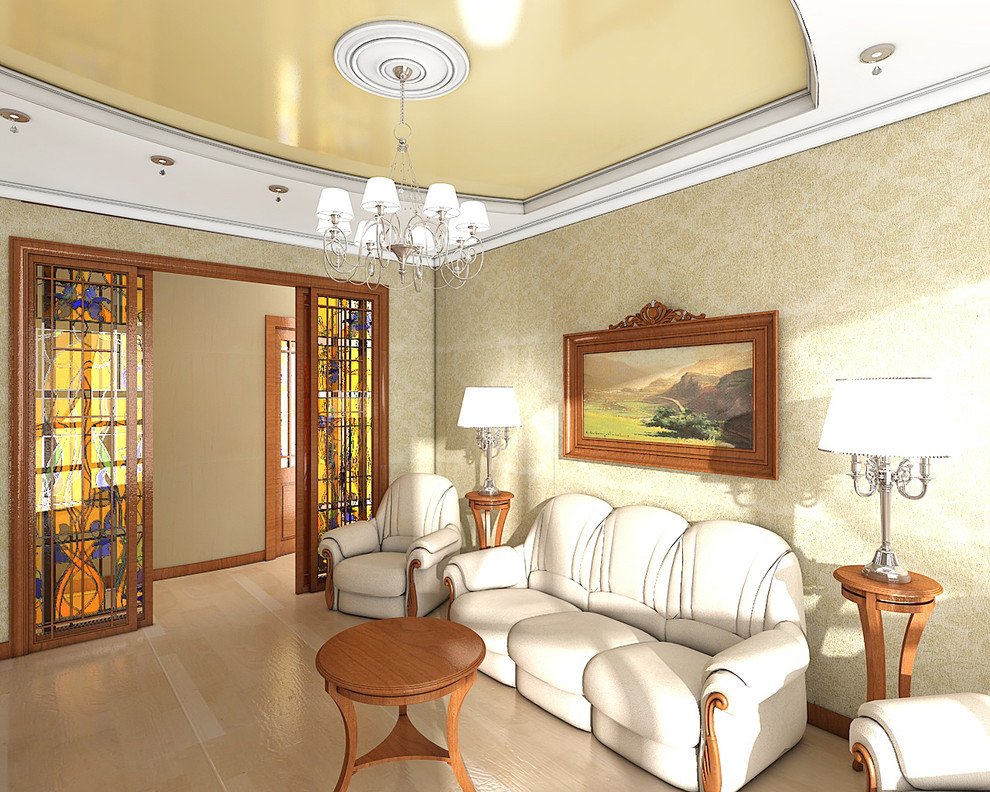 Квартира с витражными оканми