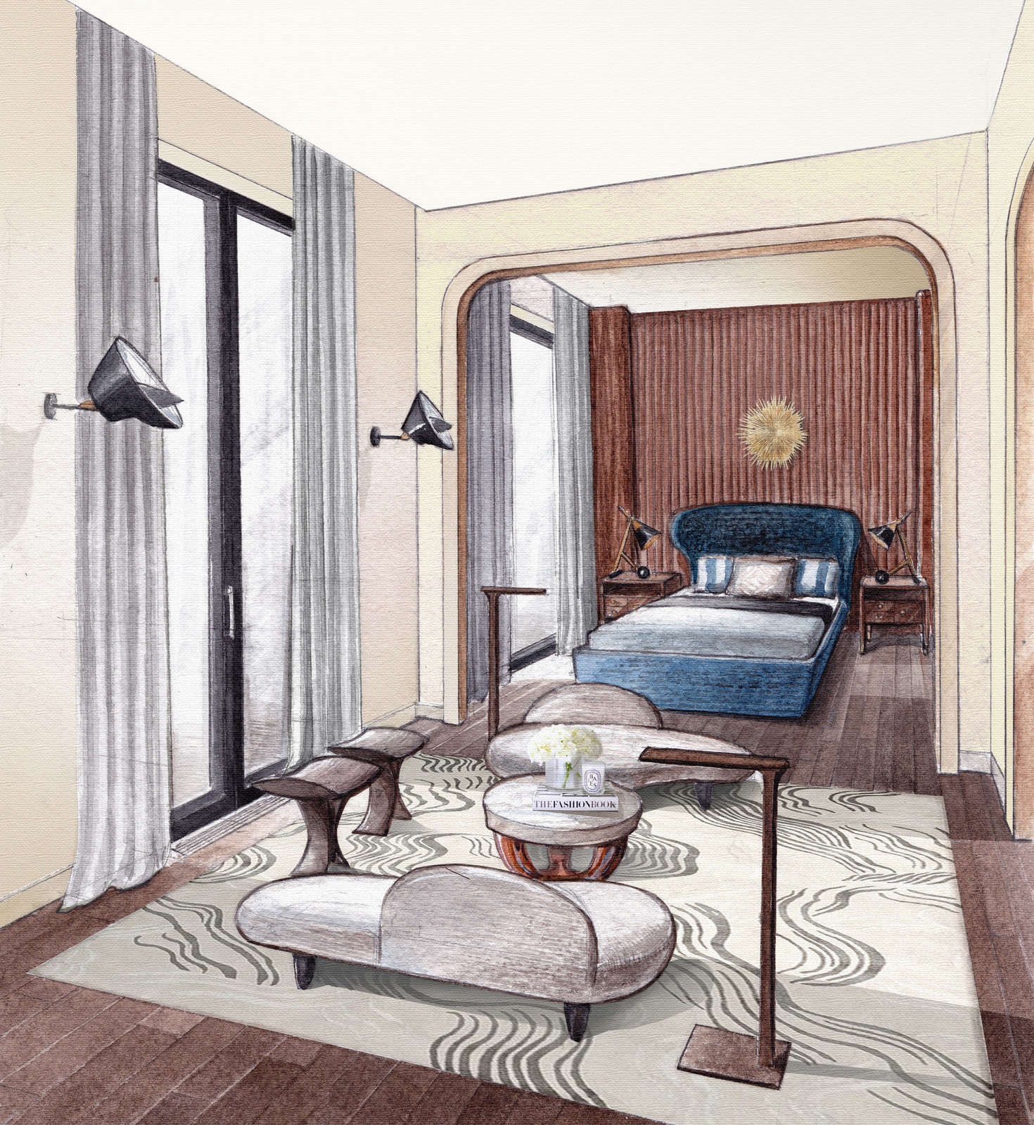 Школа Дизайна Детали. Эскизы к дипломному проекту Валерии Бастаковой.