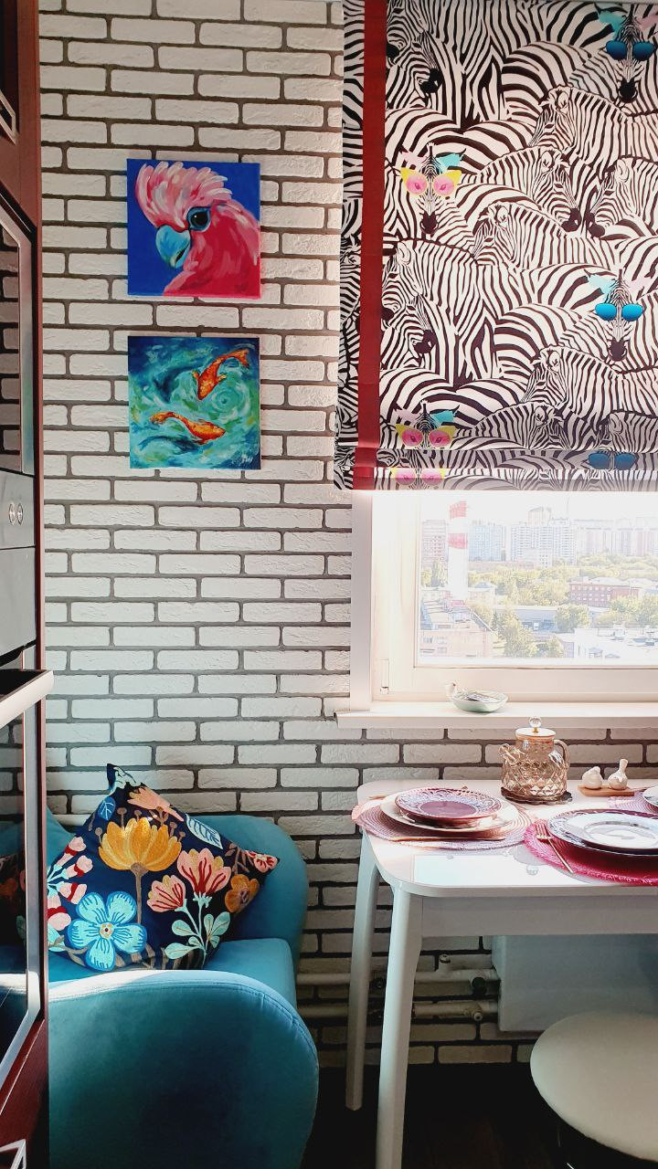 Квартира с яркими акцентами