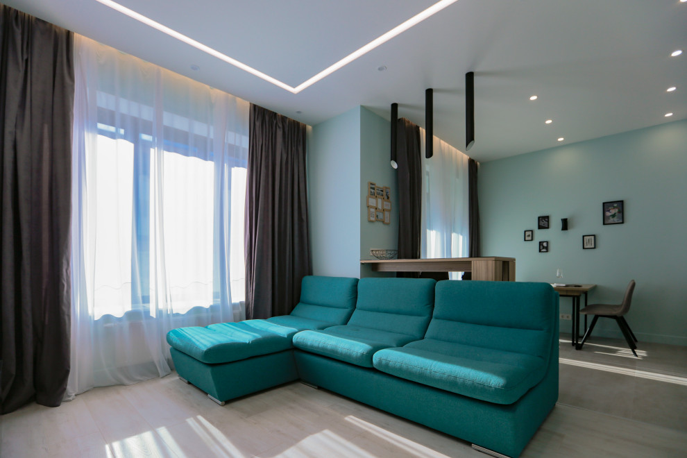 ЖК ЦАРСКАЯ ПЛОЩАДЬ - ЭТЮД С БИРЮЗОВЫМ ОТТЕНКОМ