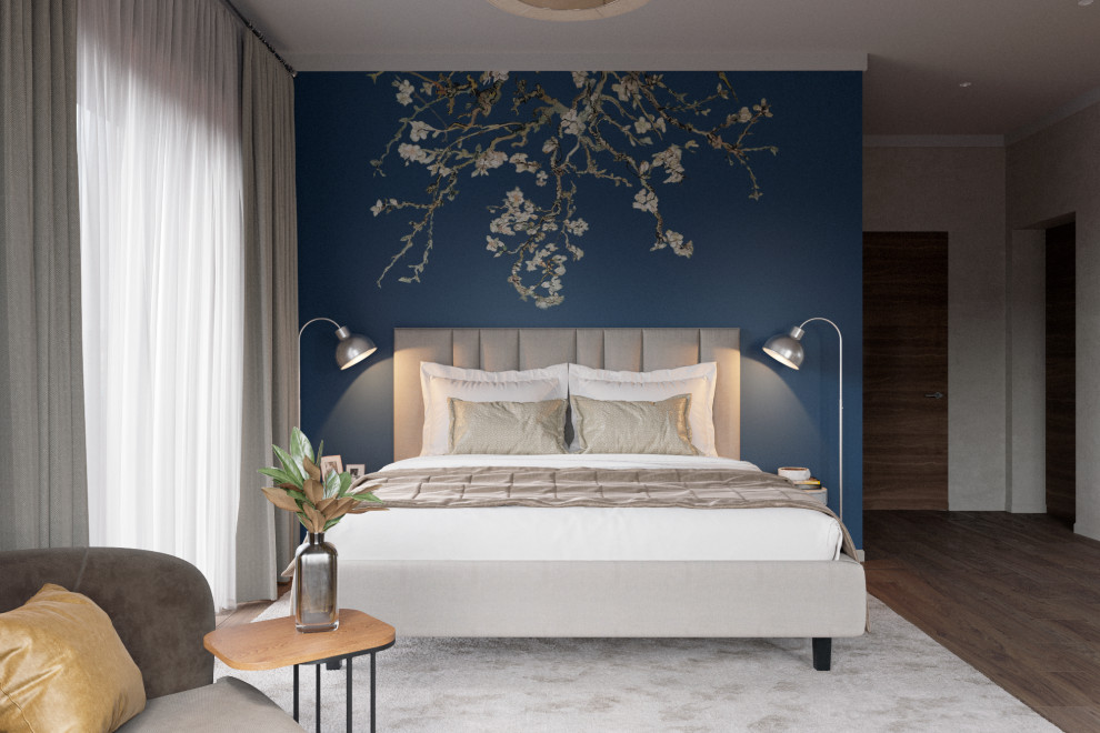 Спальня с библиотекой