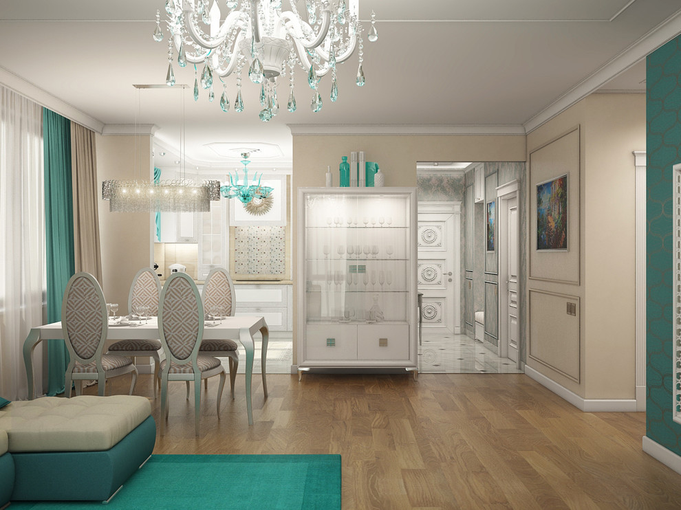 Обложка проекта: Гостиная-столовая