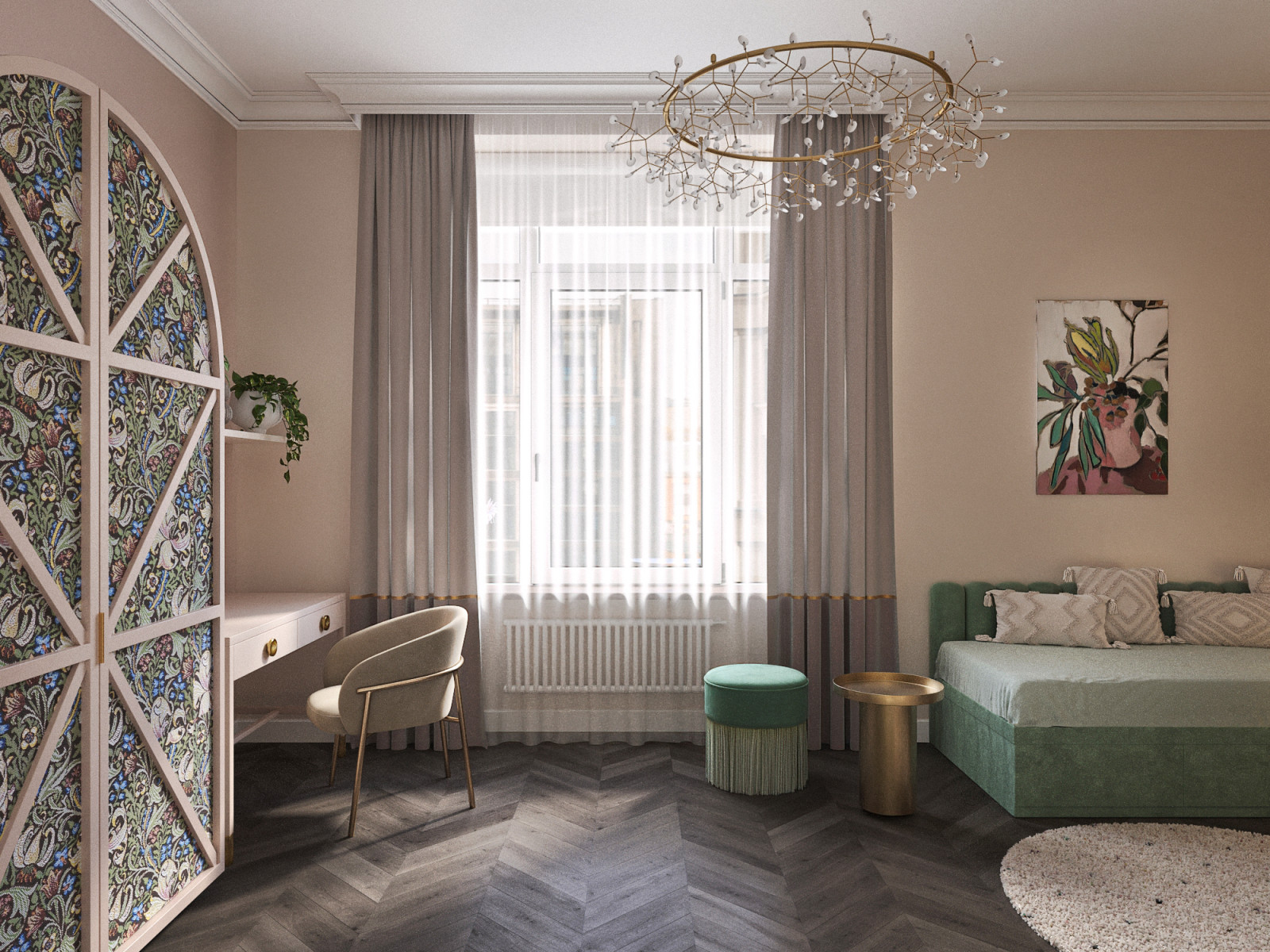 Детская комната для юной леди, ЖК Суббота, Москва